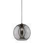 Pendant lamp Opie II 1-light smoked glass metal 0
