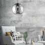 Pendant lamp Opie II 1-light smoked glass metal 3