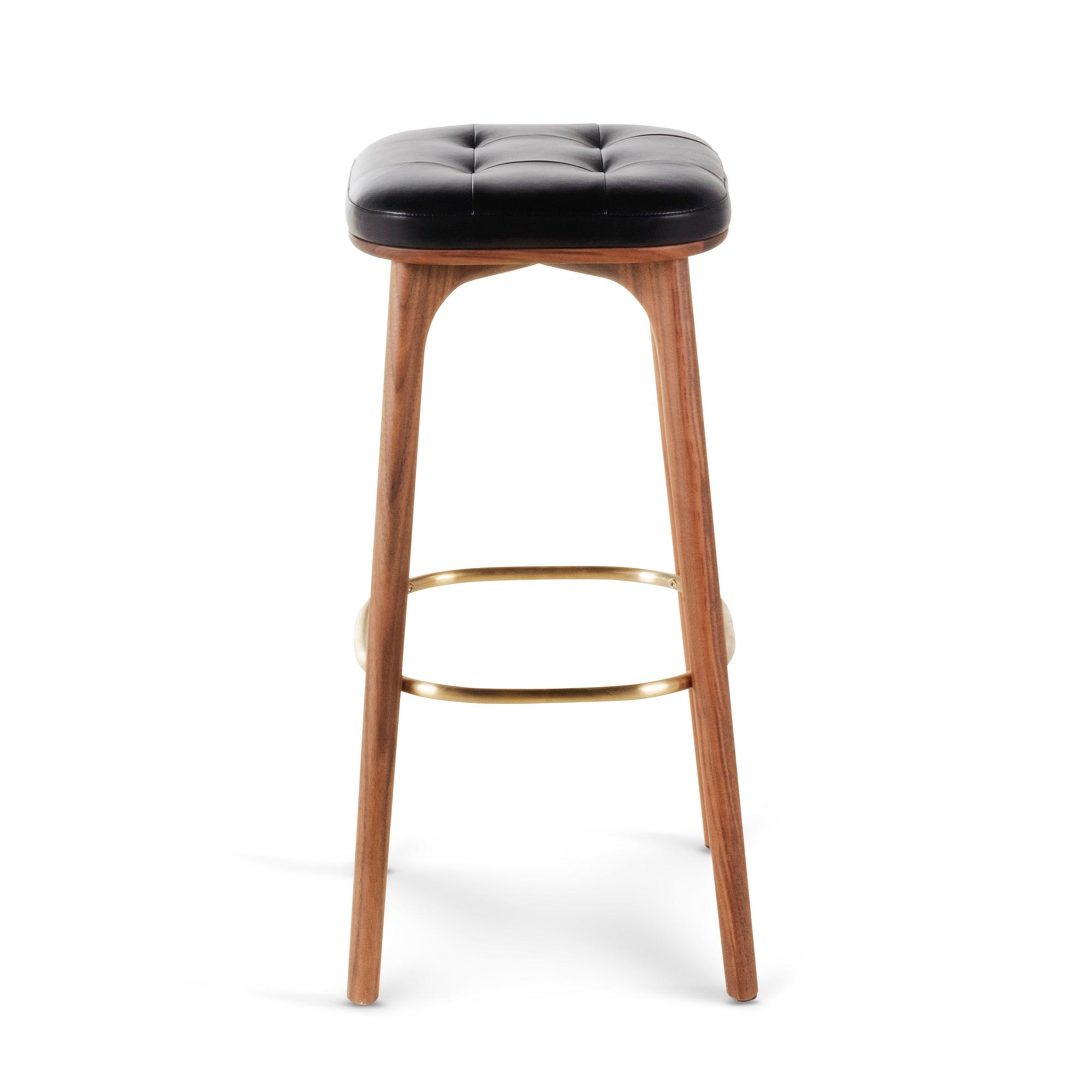 UTILITY Stool Leather Black 1