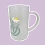 Italian Glass Carafe Glass Floral Pattern Matte Satin 1