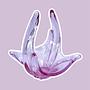 Vintage bowl Alexandrite glass pink 1