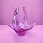 Vintage bowl Alexandrite glass pink 5