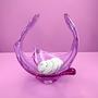 Vintage bowl Alexandrite glass pink 7