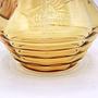 Vintage Art Deco Karaffe Glas Gelb 1930er Jahre 3