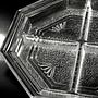 Vintage Art Deco Revival Plate Lead Crystal 1980s 2