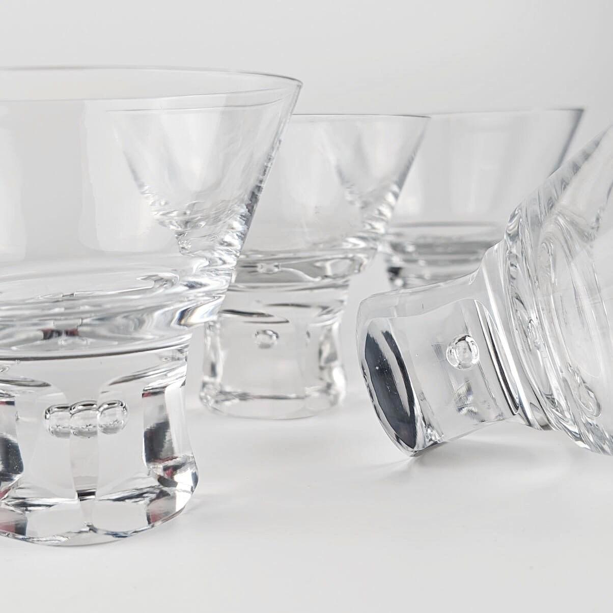 5x Vintage Schale Kristall 1970er Jahre 3