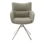Remona Armchair Swivel Leather Cream 1