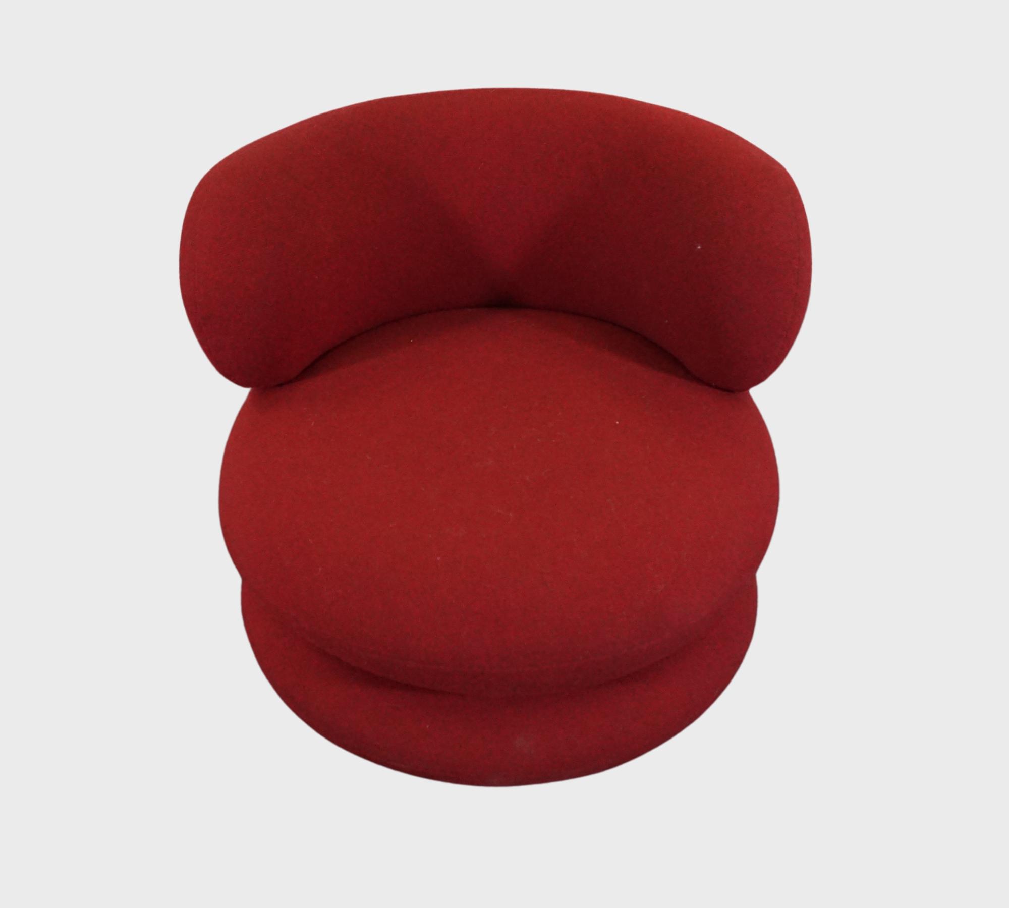 Easy Chair Loungesessel Verner Panton Drehbar Rot 6