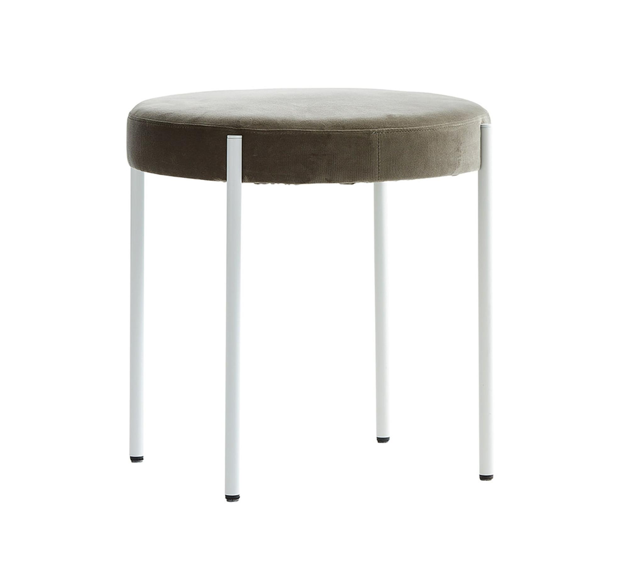 Verner Panton Series 430 Stool Velvet Taupe 0