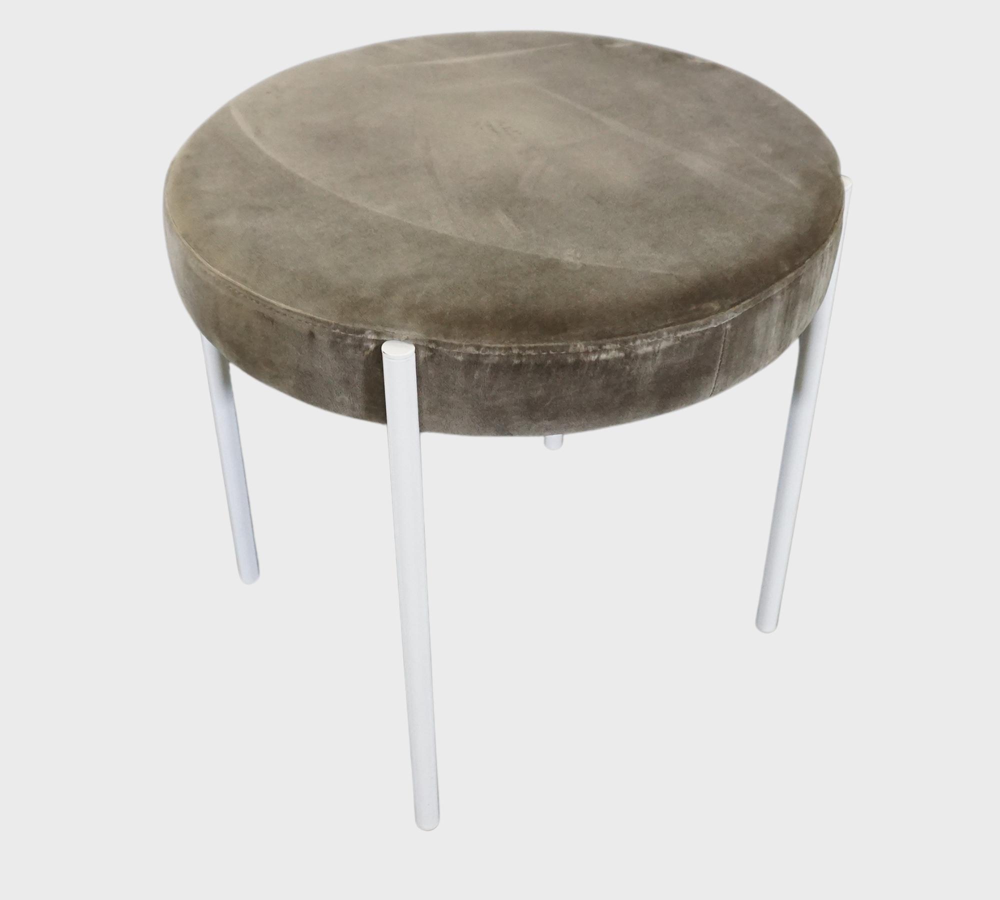 Verner Panton Series 430 Stool Velvet Taupe 1