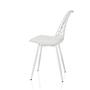 Begio S shell chair with seat cushion White 8