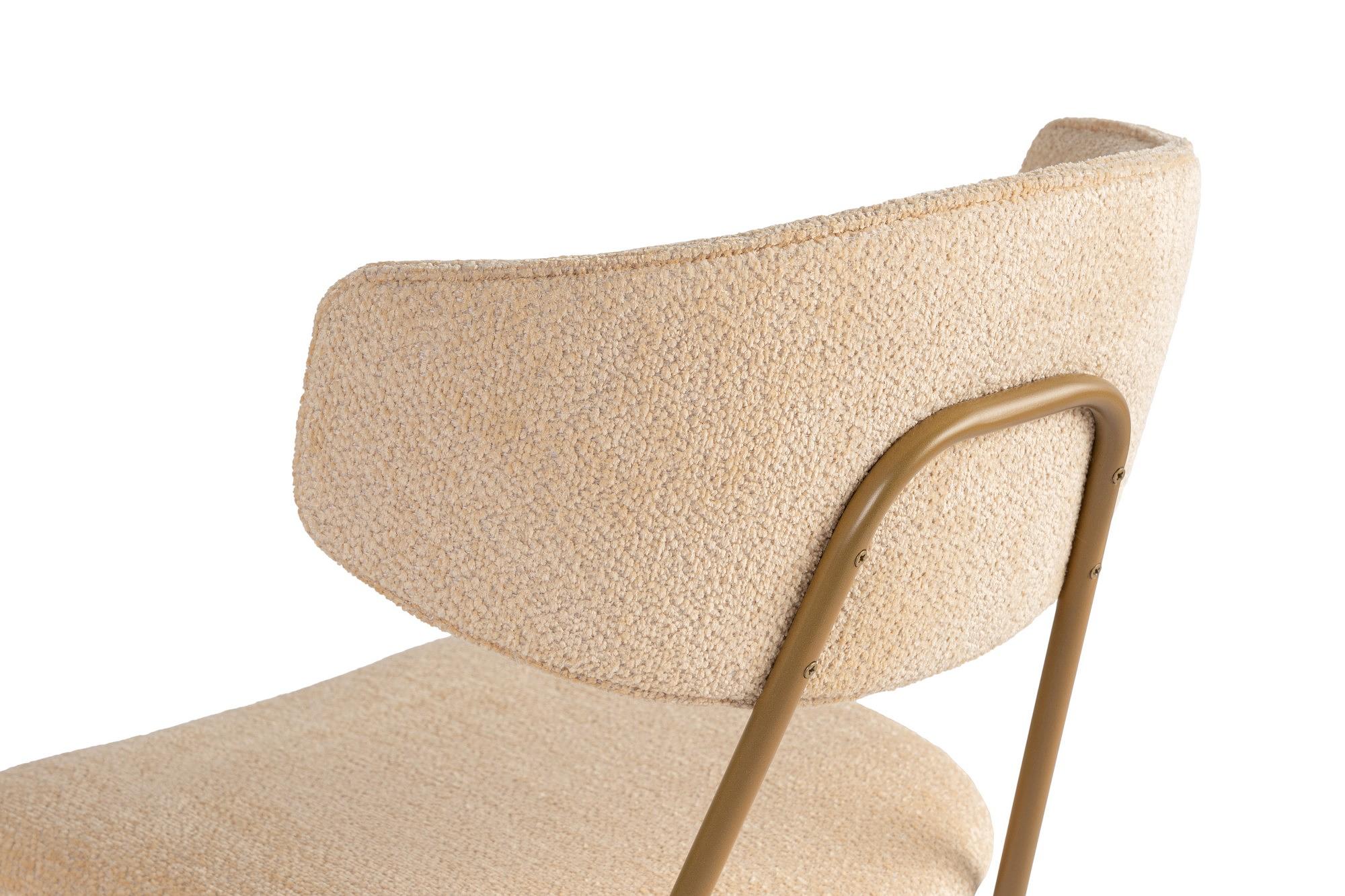 2x Nancy Dining Chair Wood Veneer Cream White 4