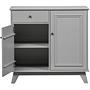 Lily Kommode Kiefernholz Grau 6