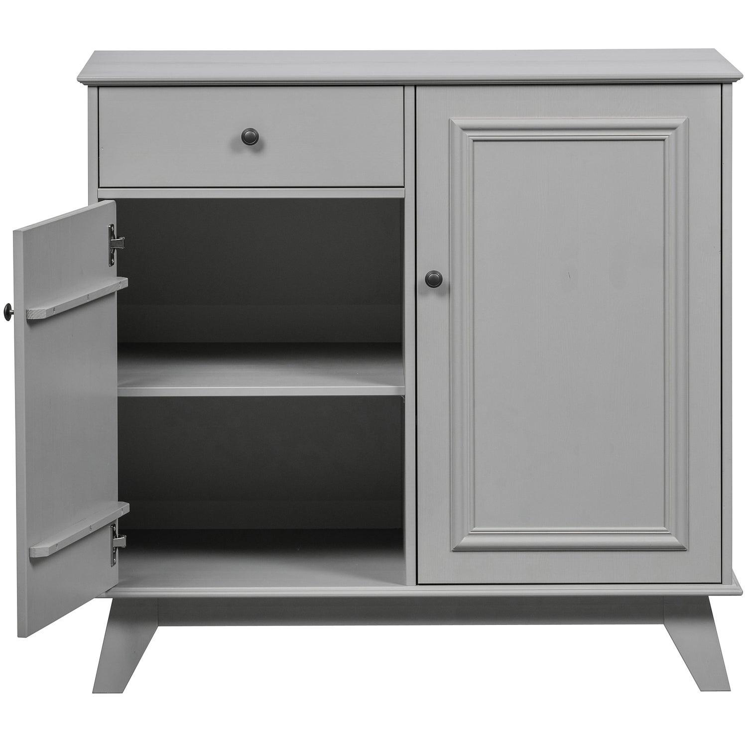 Lily Kommode Kiefernholz Grau 6