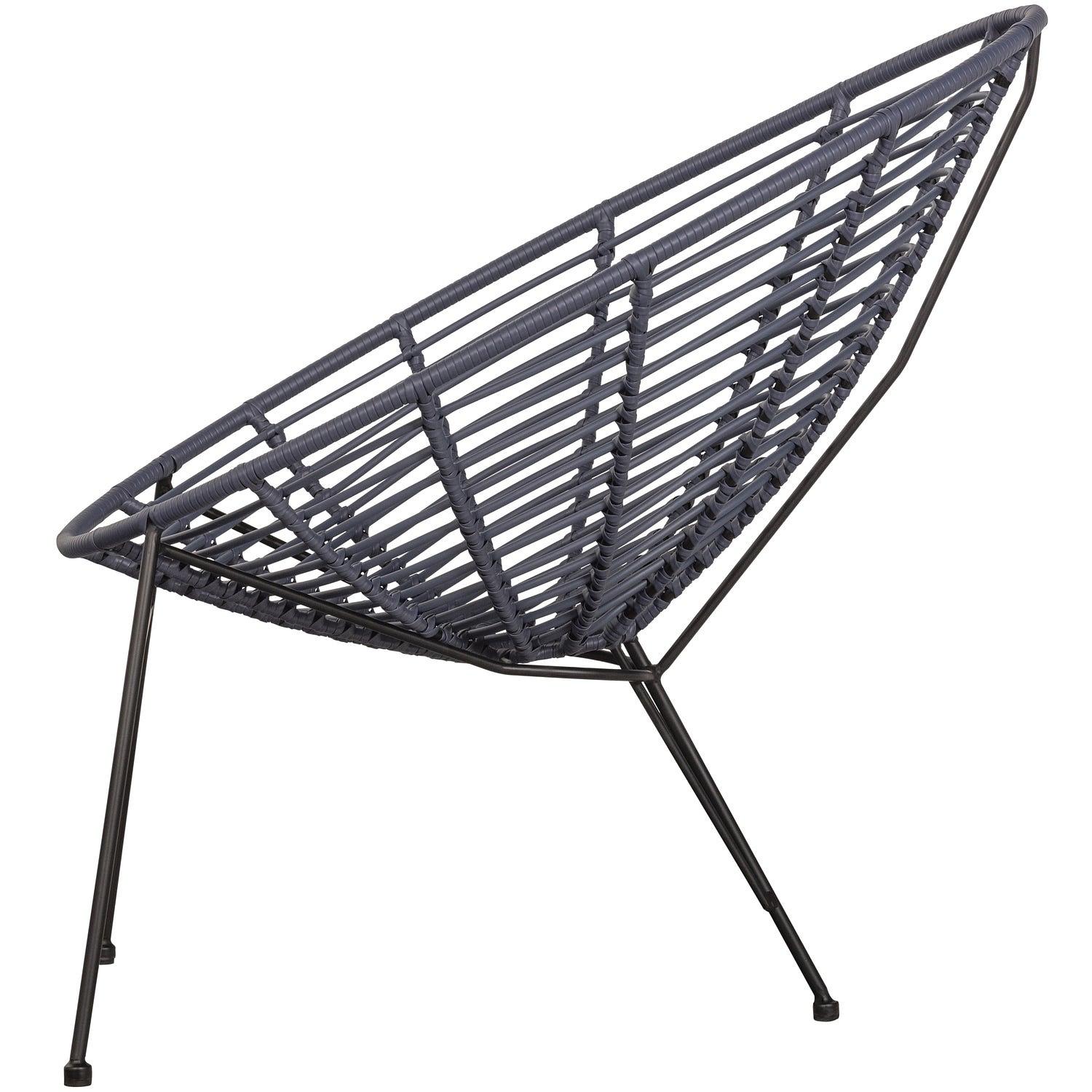 2x Jane Lounge Armchair Blue 4