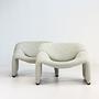 2x Groovy Armchair 1980s 1