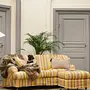 Lejonet Sofa 2,5-Sitzer Leinen Gestreift ohne Pouf 0