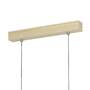 Pendant lamp Castralvo Mixed fabric / Steel 5-light 2