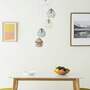 Pendant lamp Caid Iron / Glass 5-light 4