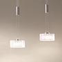 LED-Pendelleuchte Lavin Eisen Opalglas Weiß 0