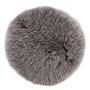 Sitzkissen Schaffell rund Schaffell Taupe 0