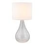 Salo I Table lamp Cotton fabric Clear glass 1-light 0