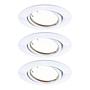 3x LED Recessed Light Coin Dimmable White 0