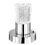 LED table lamp Cristo I Crystal glass Chrome 0