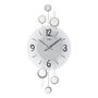 Wanduhr Luki I Quarz Silber 0