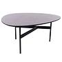 Daniela Side Table Beech Partially Solid Grey 65 x 38 cm 0