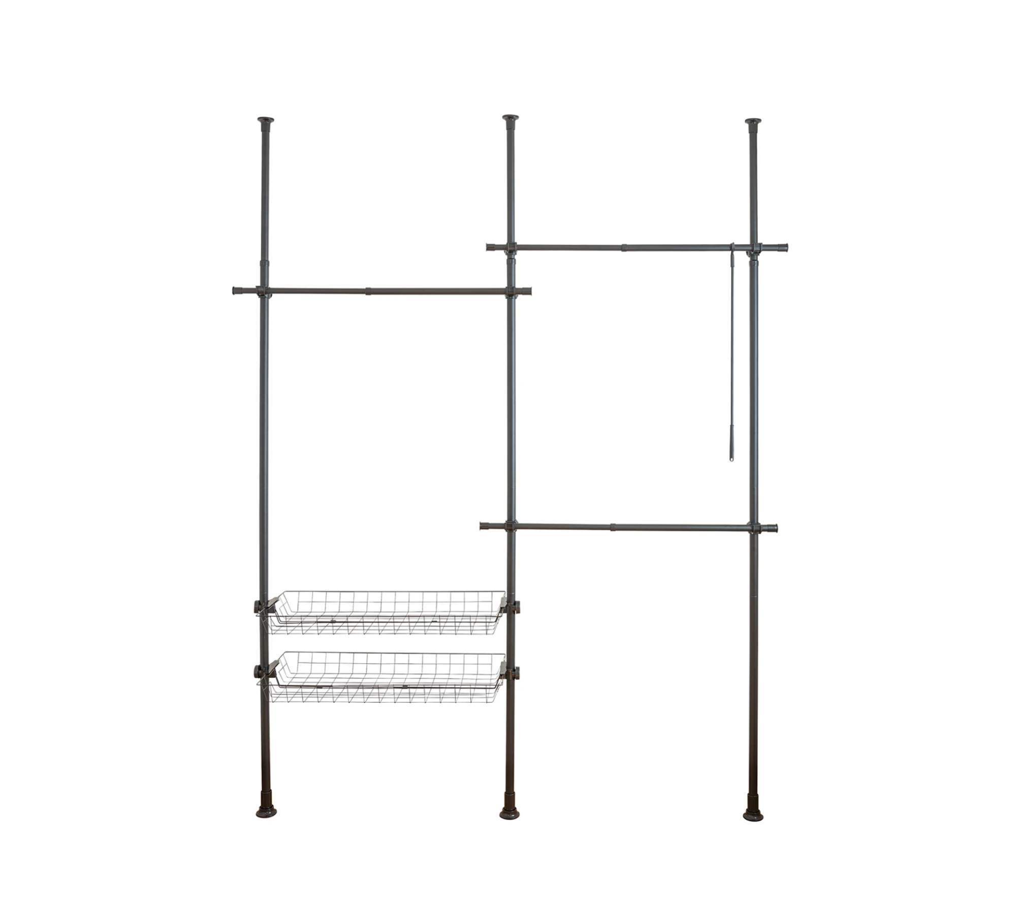 Garderobe Stahl Schwarz 1