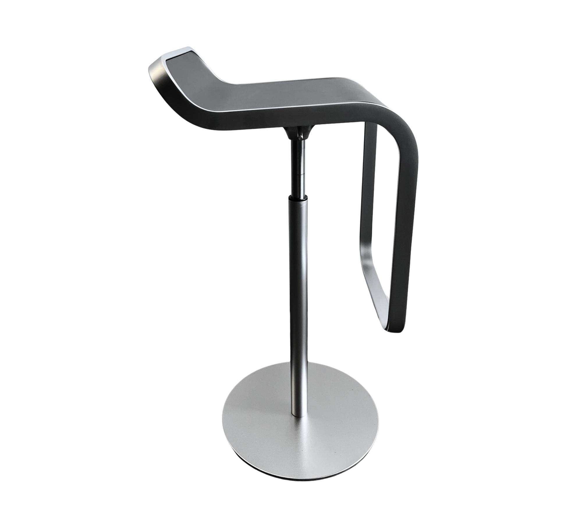 LEM Barhocker Holz Chrom Schwarz 1