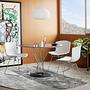 Bertoia Stuhl Chrom Blau 3