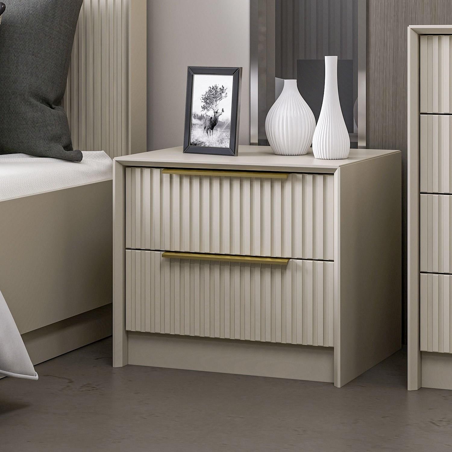 Kale Luxe 7938 Nachttisch Grau 1