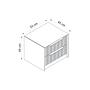 Kale Luxe 7938 Nightstand Gray 8