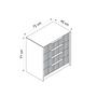 Kale Luxe 7939 chest of drawers Grey 9