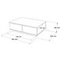 Fr14-Aw Coffee table Brown White 7