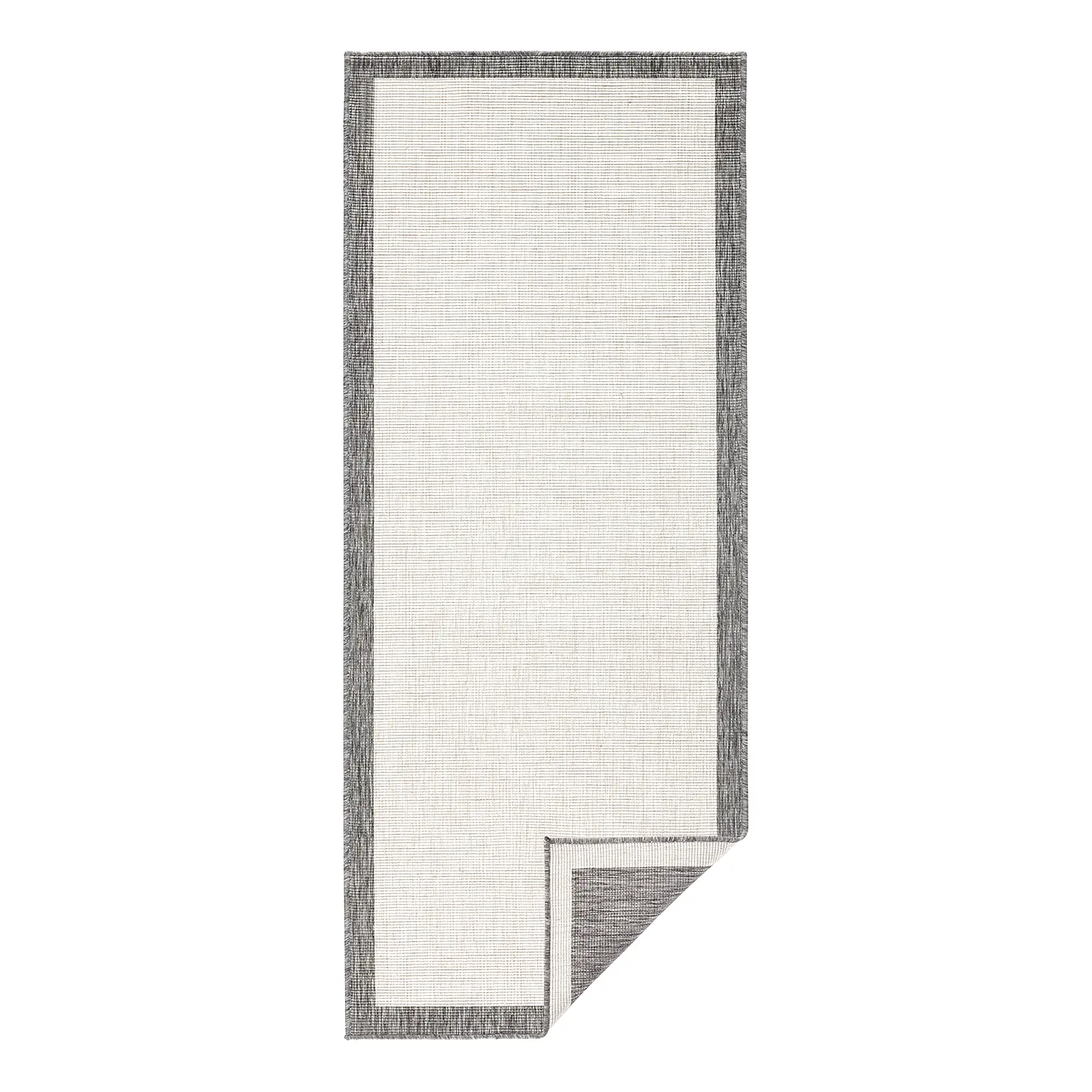 Indoor/outdoor runner Panama synthetic fiber Grey 80 x 250 cm 2