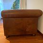 Alfred 3-seater sofa leather brown 1