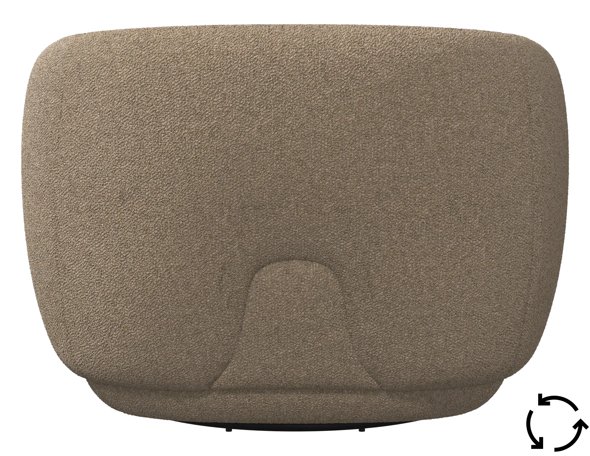 Bolzano Armchair Swivel Lazio Brown 3096 3