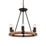 Pendant lamp Ulleu IV plant leaf iron 0