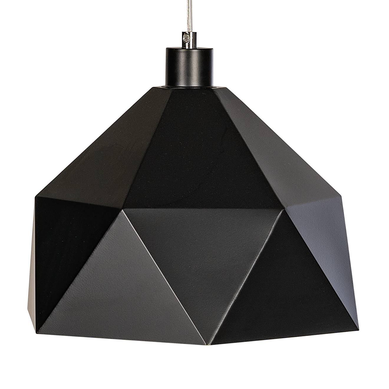 Pendant lamp Armour 1-bulb Black 0