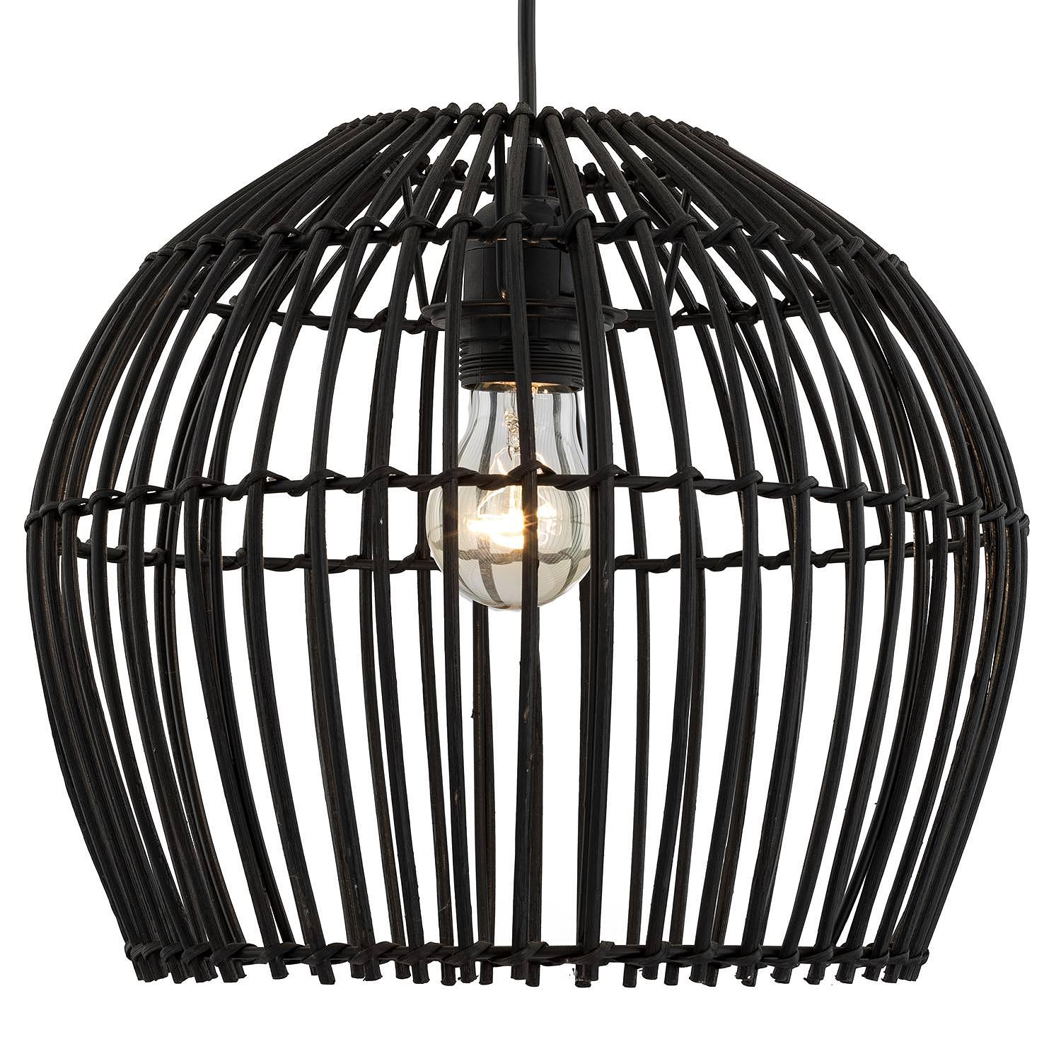 Pendant lamp Apulia II Rattan Iron 0