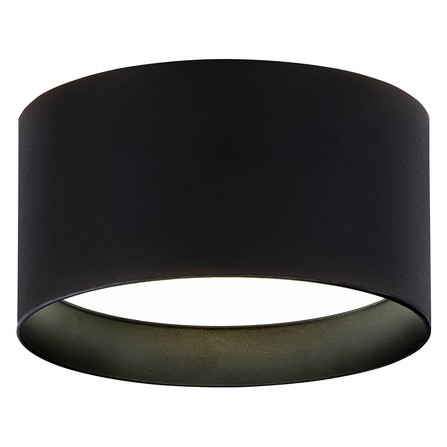 LED Ceiling Light Trios Mixed Fabric/Aluminum 2-Light Black 0