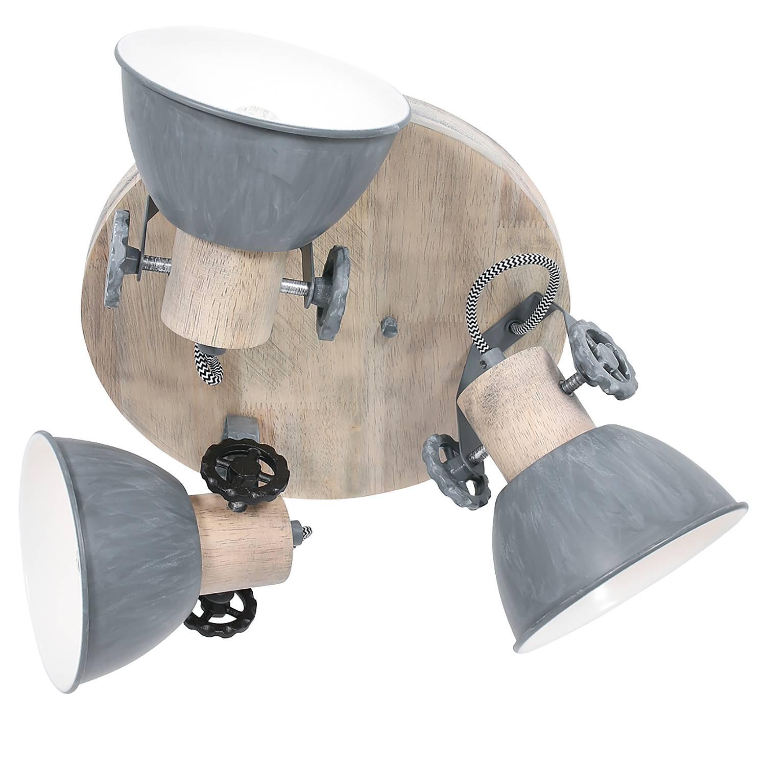 Ceiling light Gearwood IV Aluminum Solid Oak 0