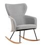 Rocking chair Felin Webbing Metal Beech Solid Wood 0