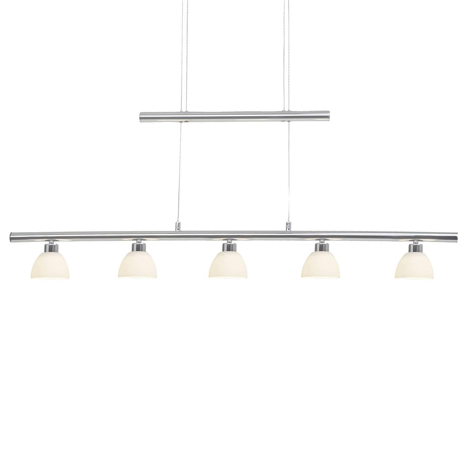 LED pendant light Tonja 5-light silver 0