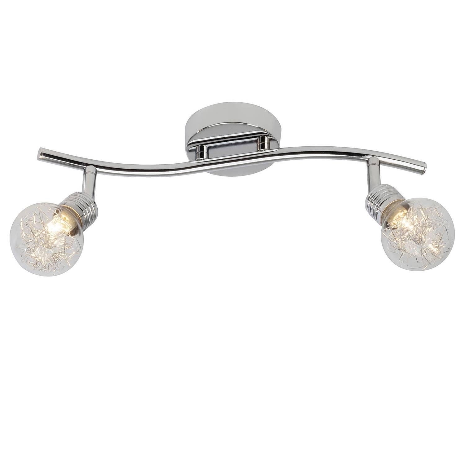 Ceiling light Bulb 2-light Silver 0