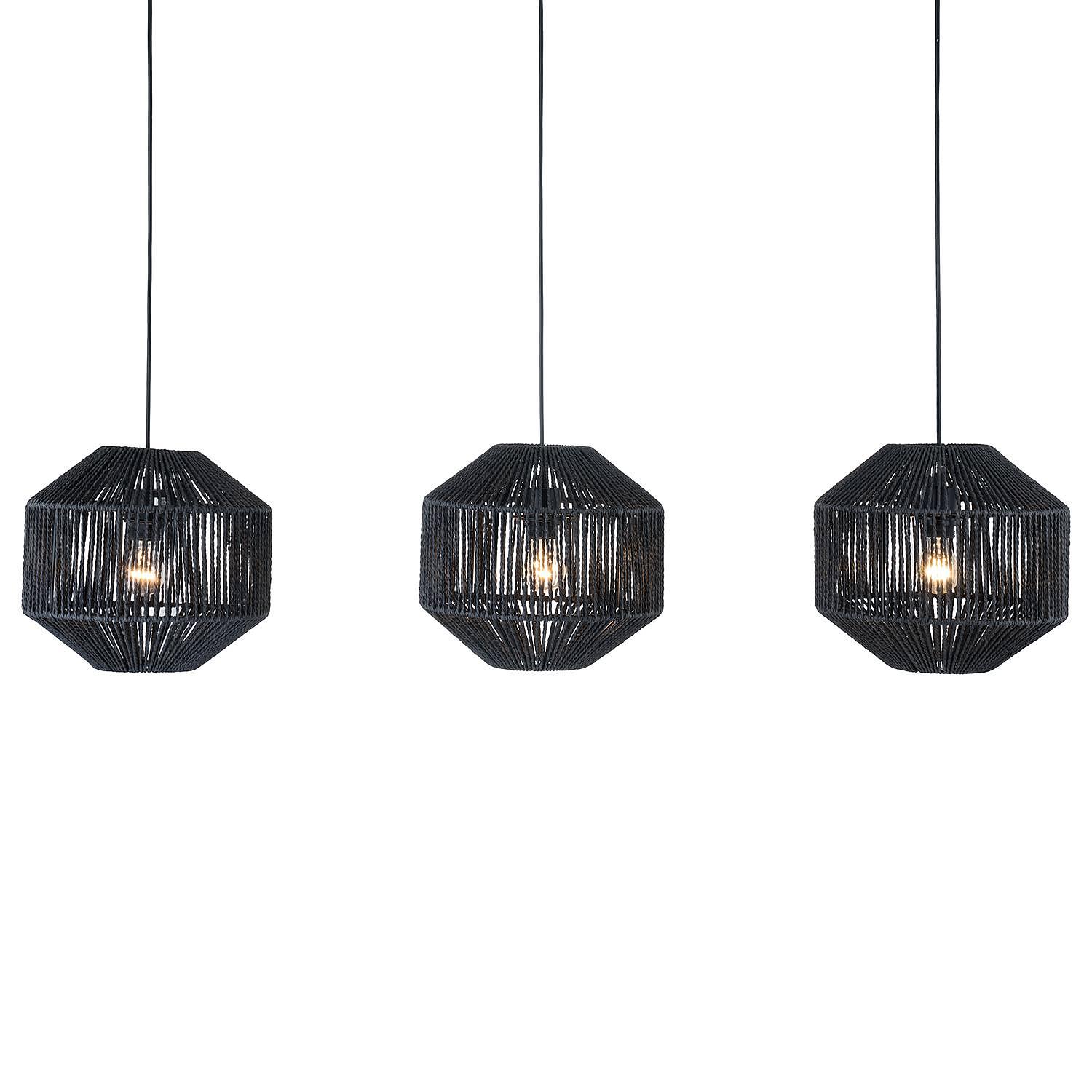 3-light pendant lamp Juicy I plant leaf iron 0
