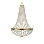 2-flame chandelier Gränsö IV crystal glass stainless steel 0